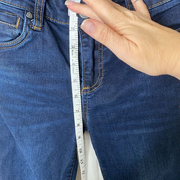 Kut From The Kloth Blue Connie High Rise Slim Fit Raw V-Cut Ankle Hem Jeans 4 - Picture 13 of 13